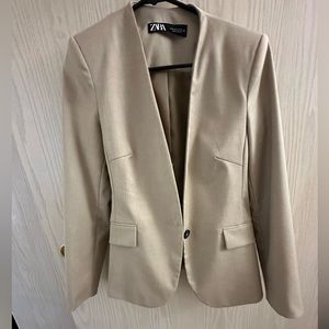 Zara Heathered Tailored Blazer